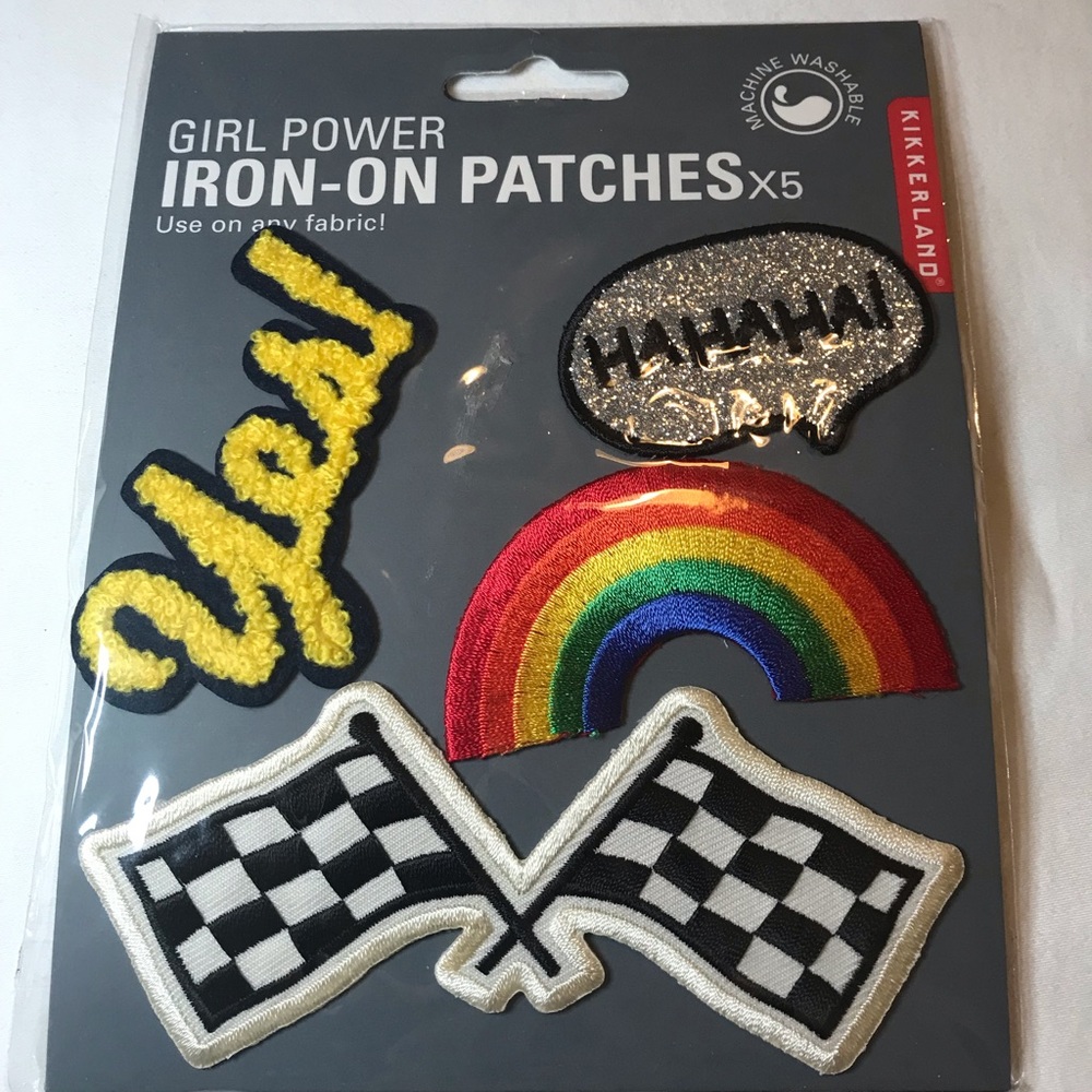 Kikkerland Girl Power Iron-on Patches